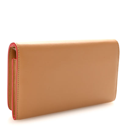 Christian Louboutin Calfskin Macaron Spiked Flap Wallet Cannelle 3 of 7