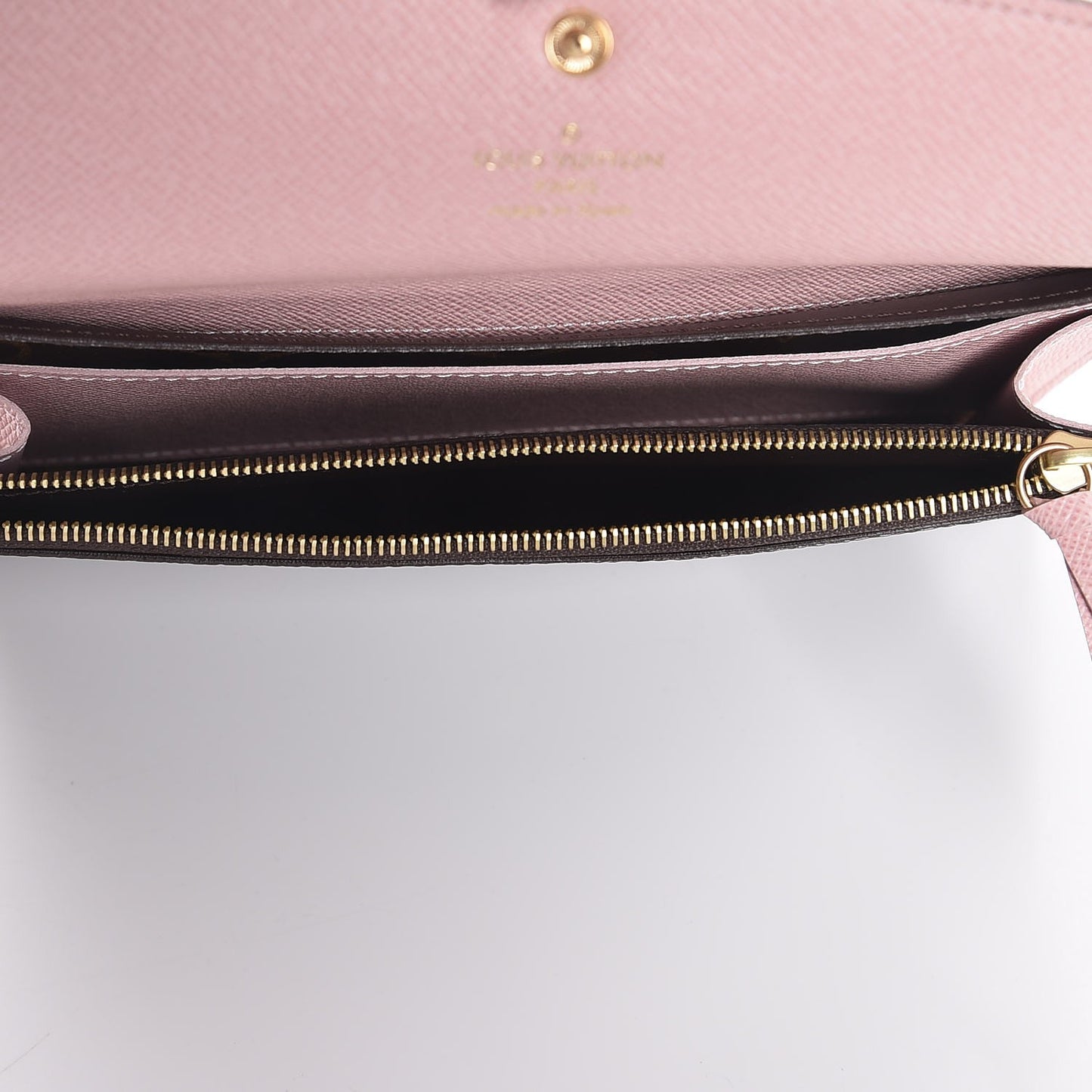 Monogram Emilie Wallet Rose Ballerine