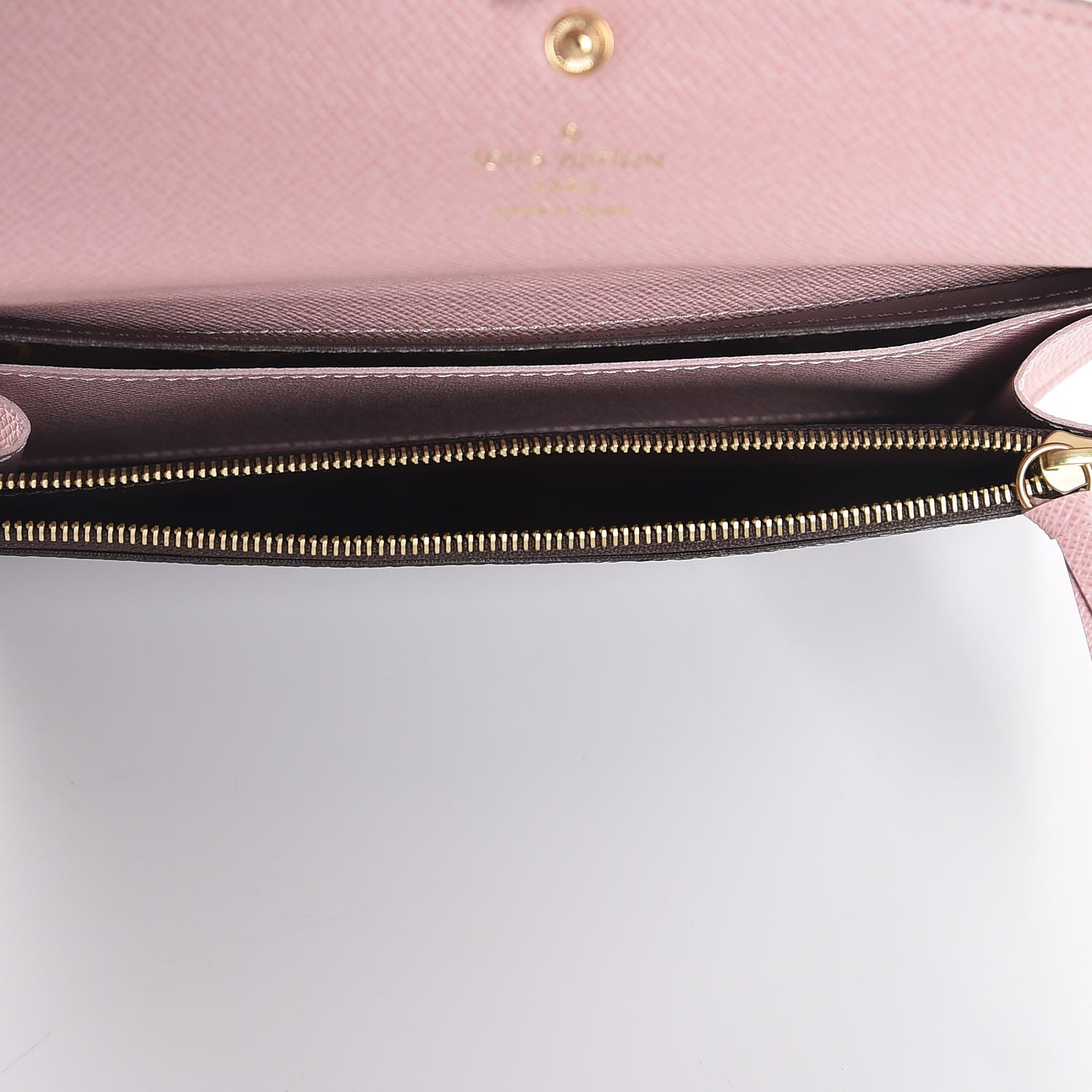 Louis Vuitton Monogram Emilie Wallet Rose Ballerine 5 of 7