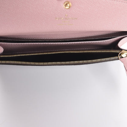 Louis Vuitton Monogram Emilie Wallet Rose Ballerine 5 of 7