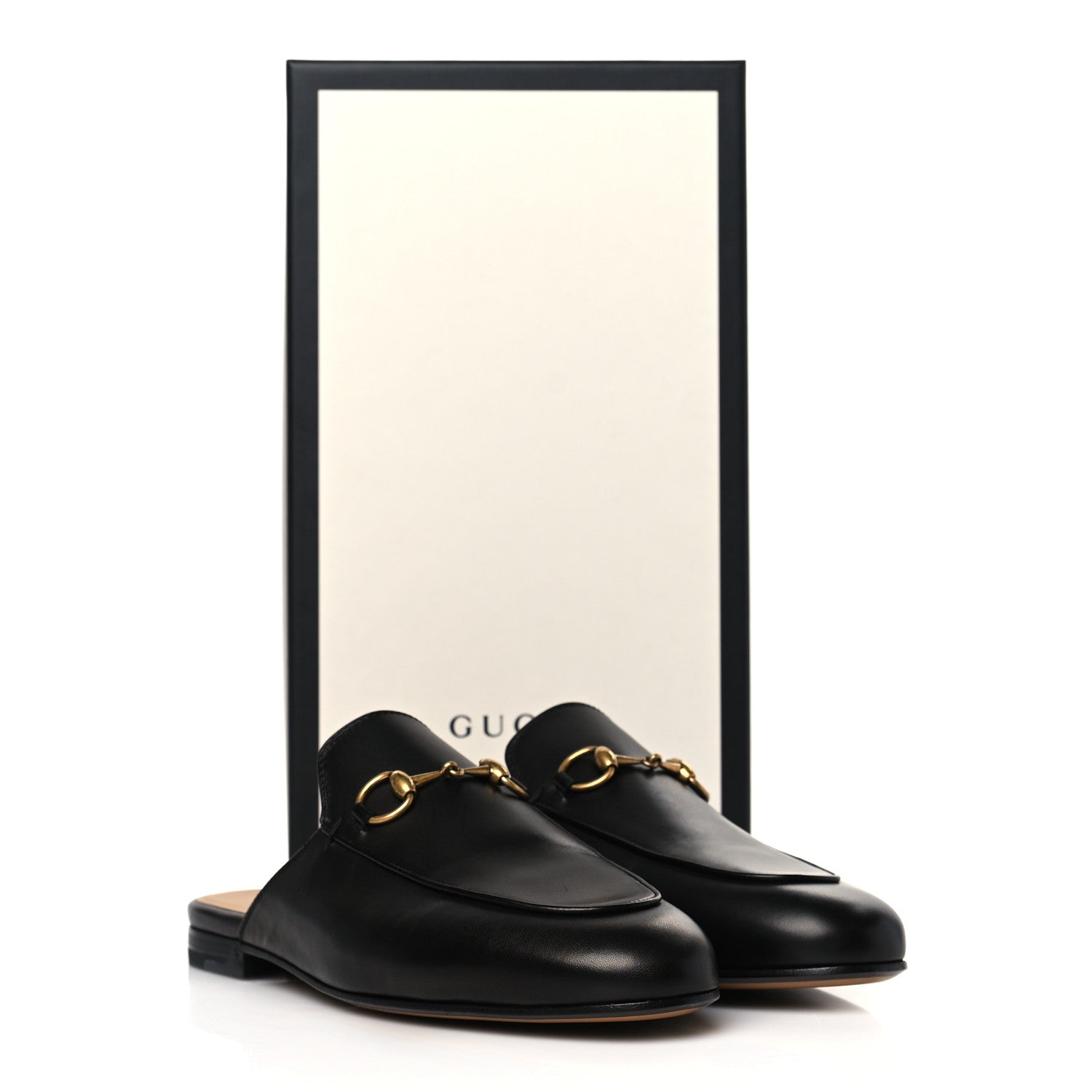 Gucci Calfskin Womens Princetown Slippers 37 Black 9 of 9