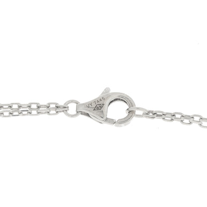 Cartier 18K White Pink Gold Diamond Three Ring LOVE Pendant Necklace 4 of 5