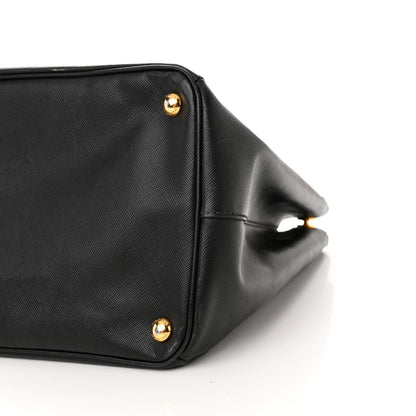 Prada Saffiano Lux Extra Large Galleria Double Zip Tote Black 9 of 12