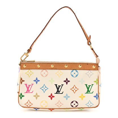 Louis Vuitton Monogram Multicolor Pochette Accessories White 1 of 16