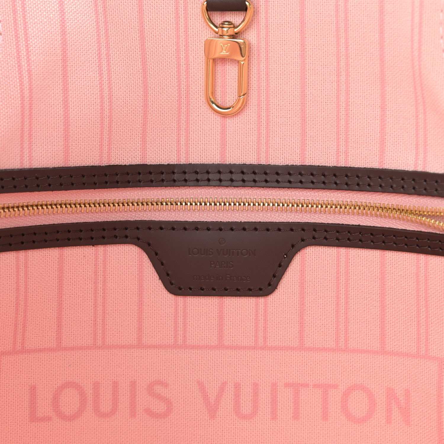 Louis Vuitton Damier Ebene Neo Neverfull MM Rose Ballerine 6 of 11