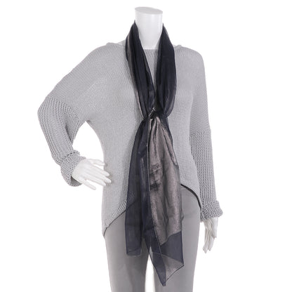 Chanel Silk Shimmer CC Scarf 2 of 5