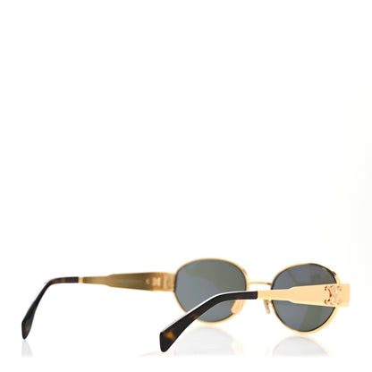 Celine Metal Triomphe 01 Sunglasses CL40235U Gold Green 4 of 8