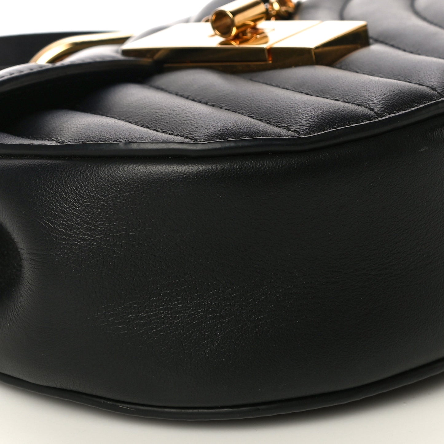 Calfskin Quilted Mini Drew Bijou Shoulder Bag Black