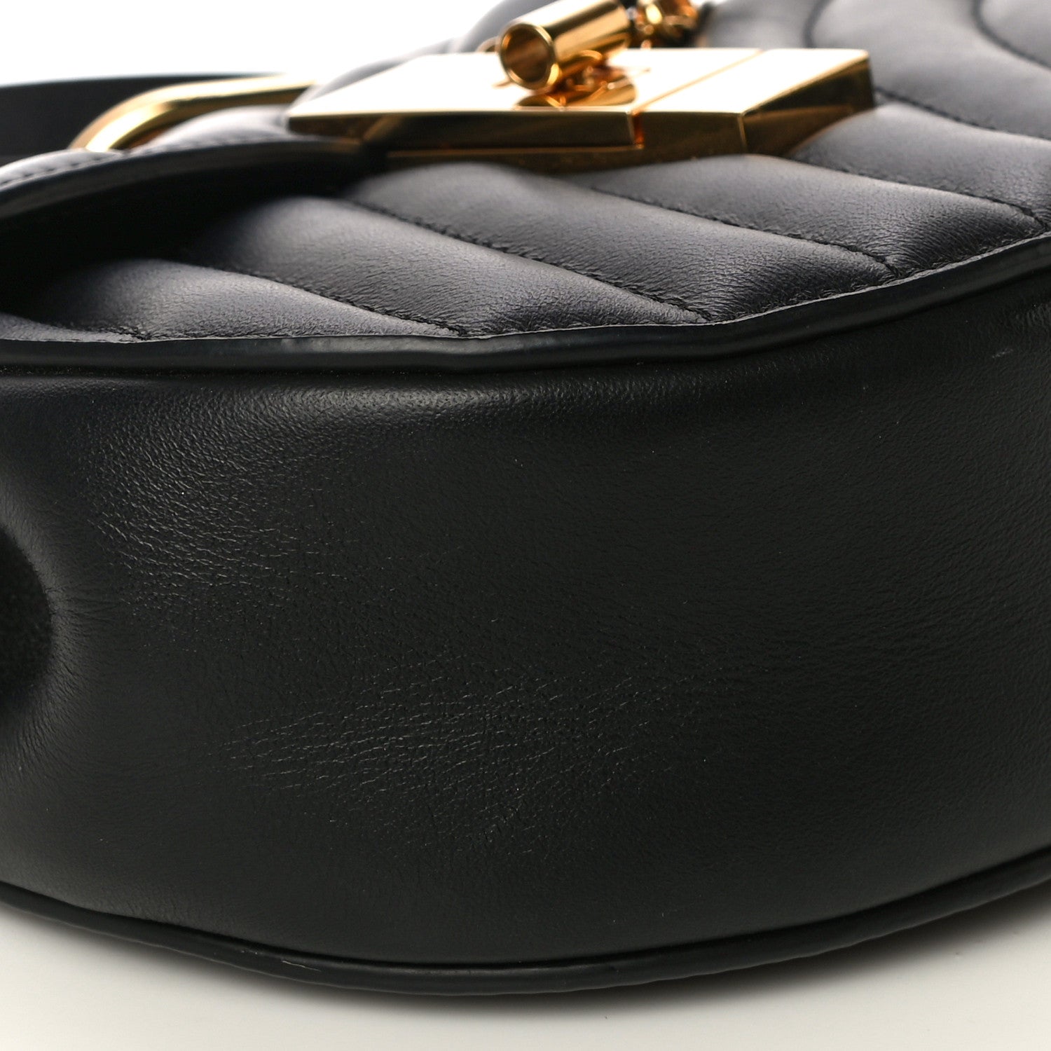 Chloe Calfskin Quilted Mini Drew Bijou Shoulder Bag Black 8 of 11