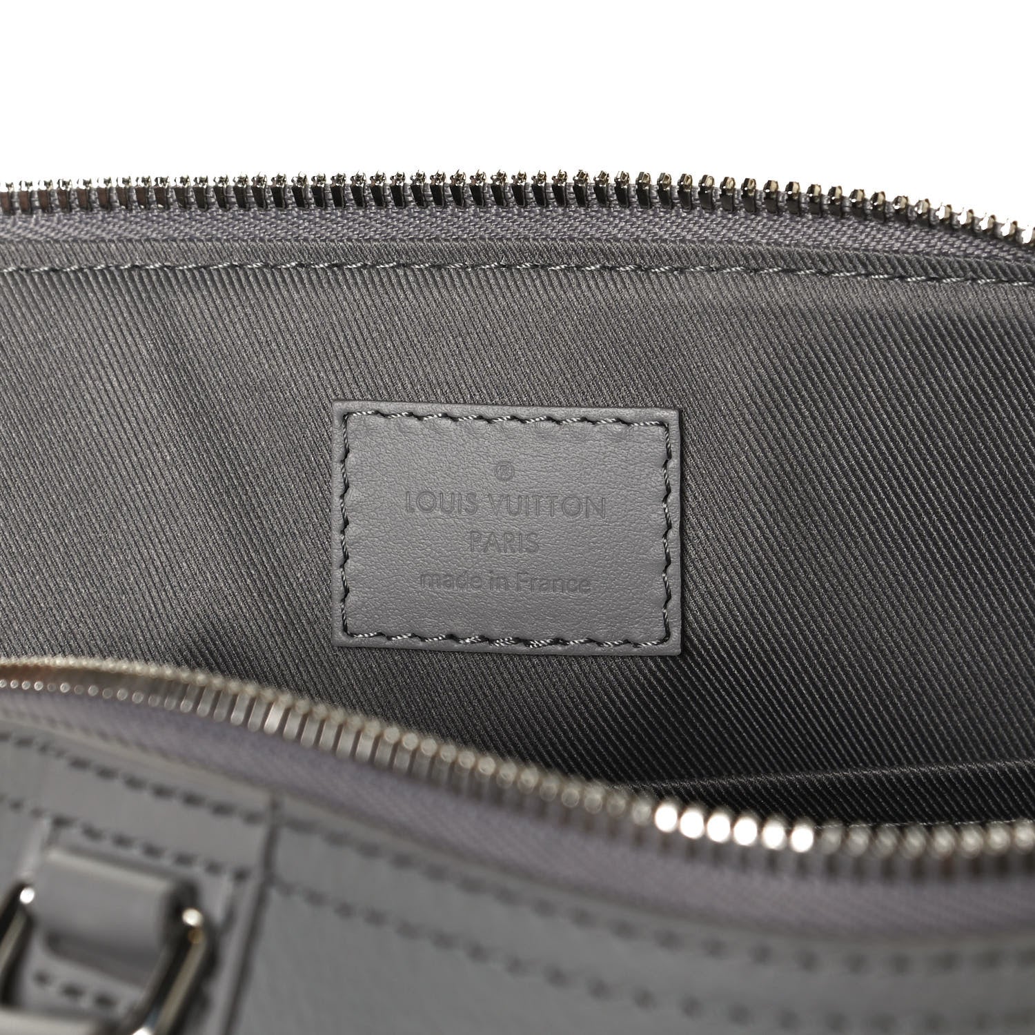 Louis Vuitton Grained Calfskin Aerogram City Keepall Gris 6 of 13