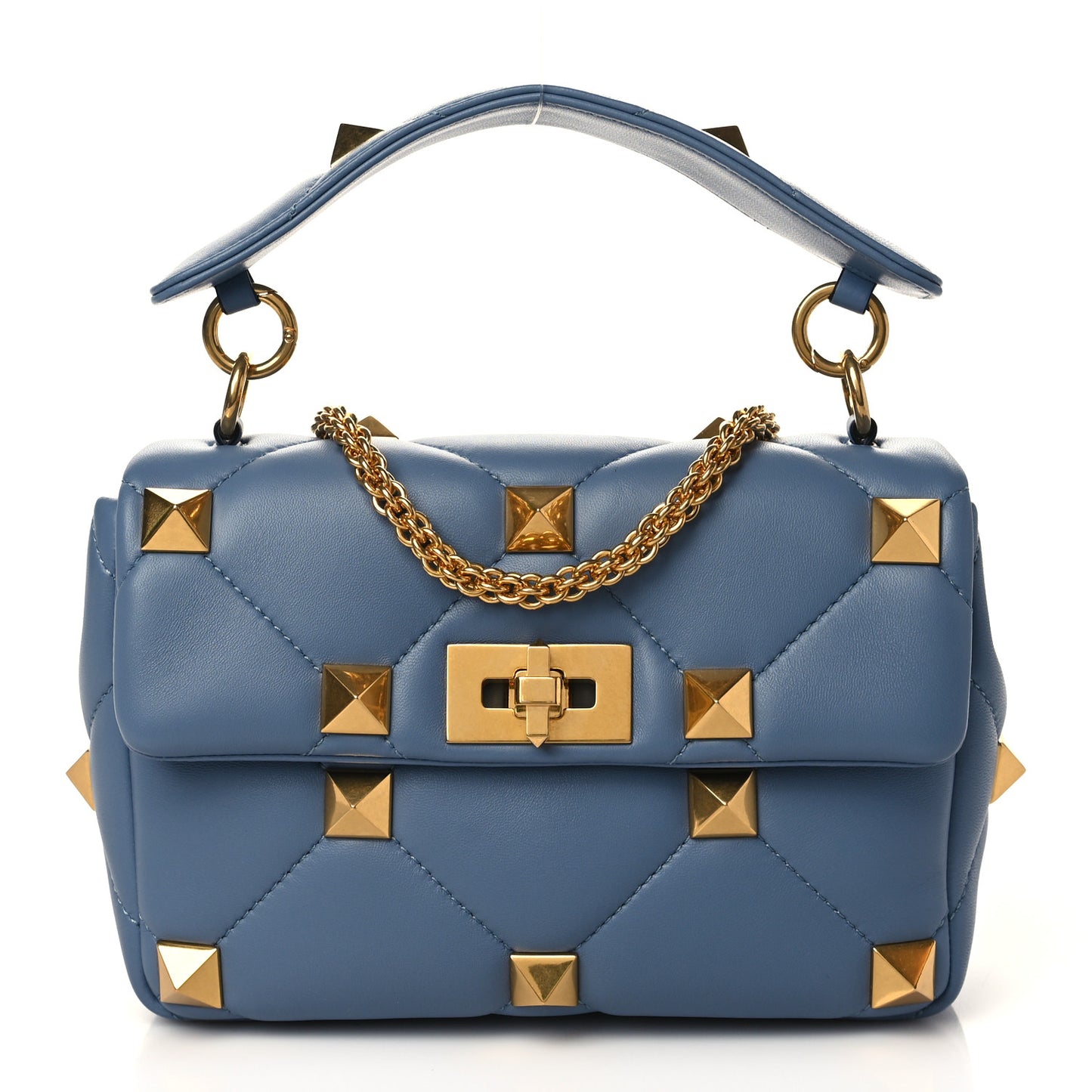 Nappa Medium Roman Stud Shoulder Bag Niagara