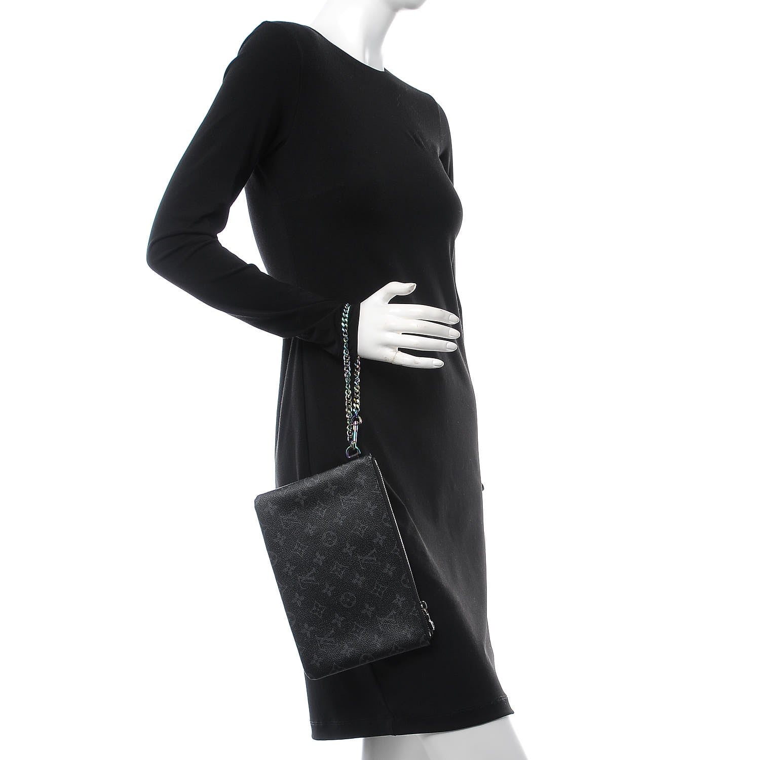 Louis Vuitton Monogram Eclipse Fragment Design iPad Pouch 2 of 8
