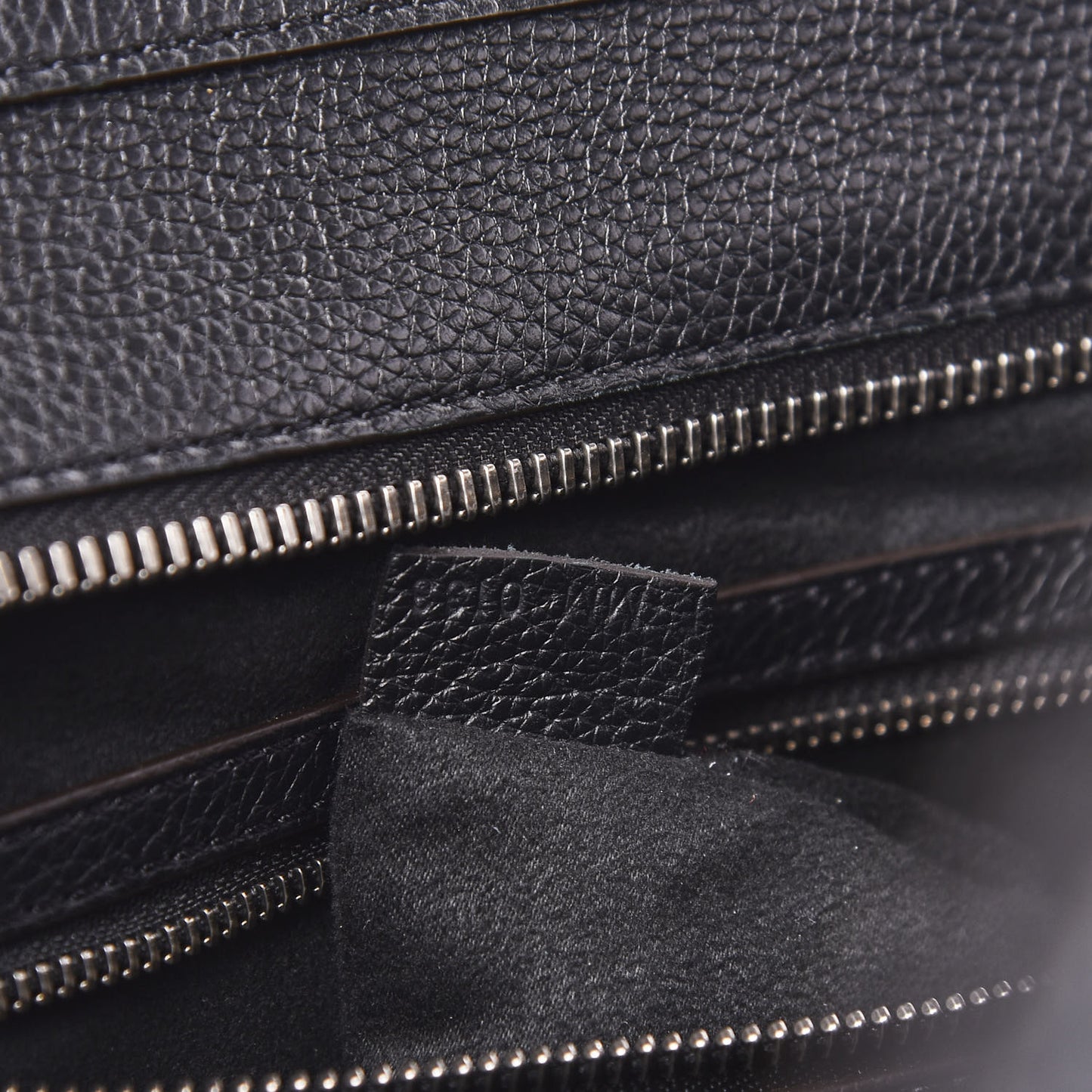 Drummed Calfskin Mini Luggage Black