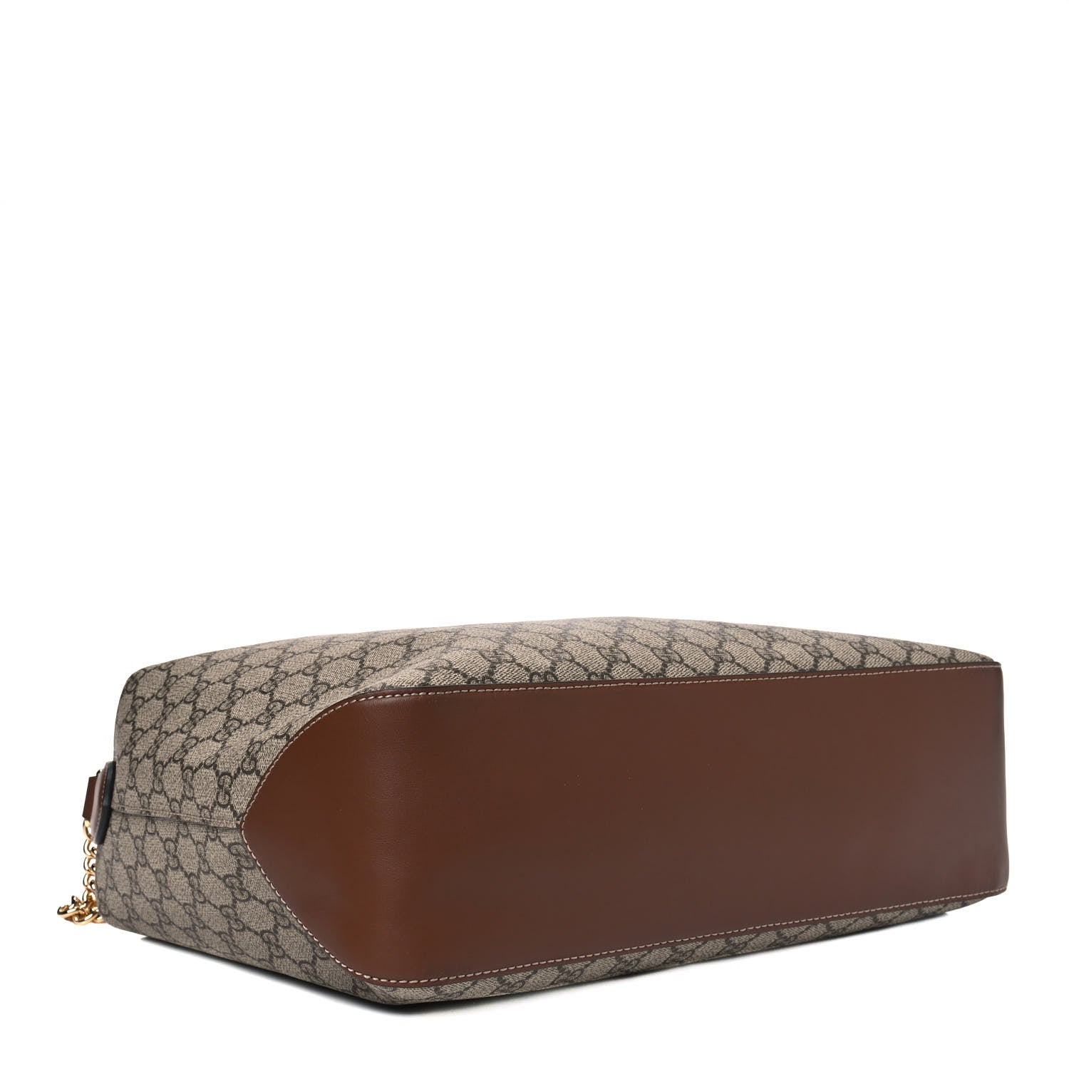 Gucci GG Supreme Monogram Large Linea A Hobo Light Brown 3 of 4