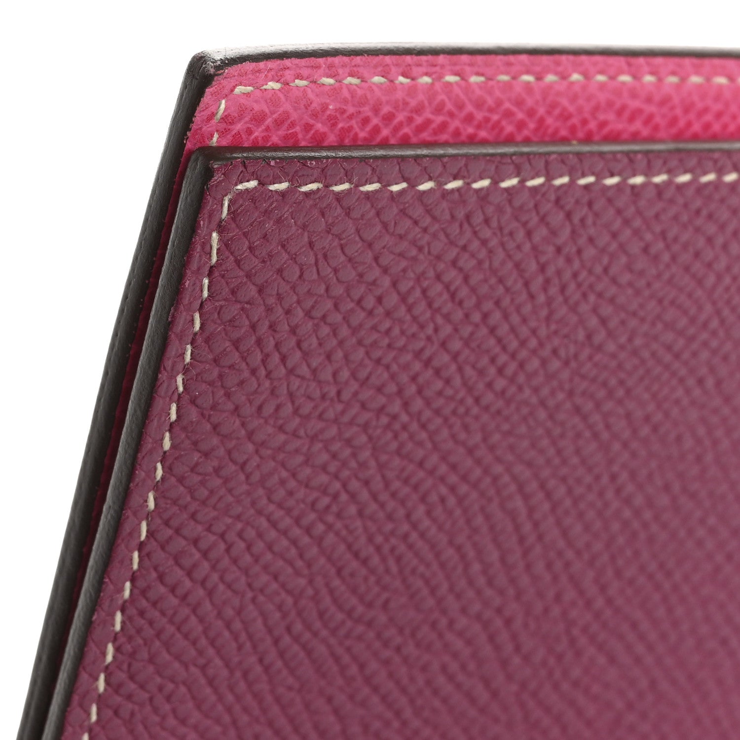 Hermes Epsom Bi-Color Globe Trotter Agenda Cover GM  Tosca Rose Tyrien 7 of 9