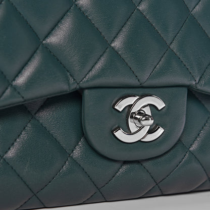 Chanel Lambskin Quilted Maxi Single Flap Turquoise 17 of 18