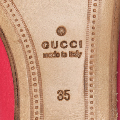 Gucci Lambskin Womens Brixton Horsebit Loafers 35 Hot Pink 6 of 11