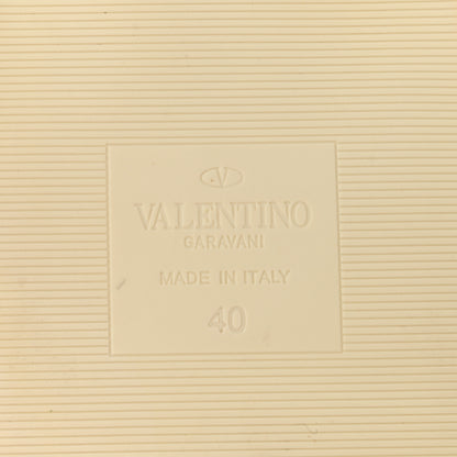 Valentino Garavani Calfskin Roman Stud Slide Sandals 40 Light Ivory 7 of 10
