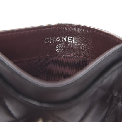 Chanel Lambskin Quilted Card Holder Black 5 of 8