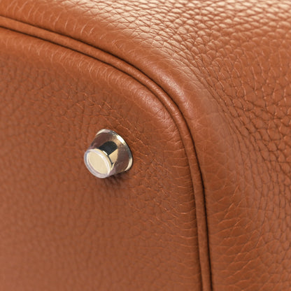 Hermes Taurillon Clemence Picotin Lock 22 MM Gold 9 of 12