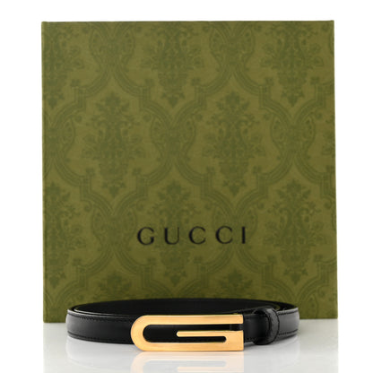 Gucci Calfskin G Logo 13mm Belt 75 30 Black 6 of 6