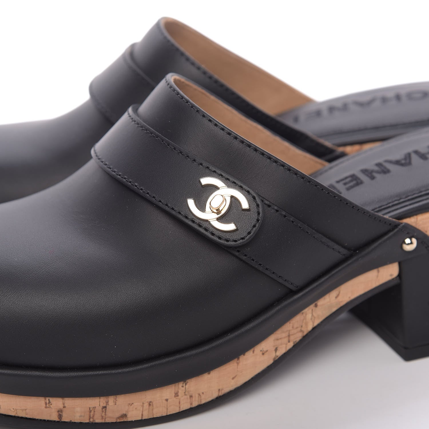 Chanel Calfskin CC Turn Lock Clogs 35 Black 12 of 12