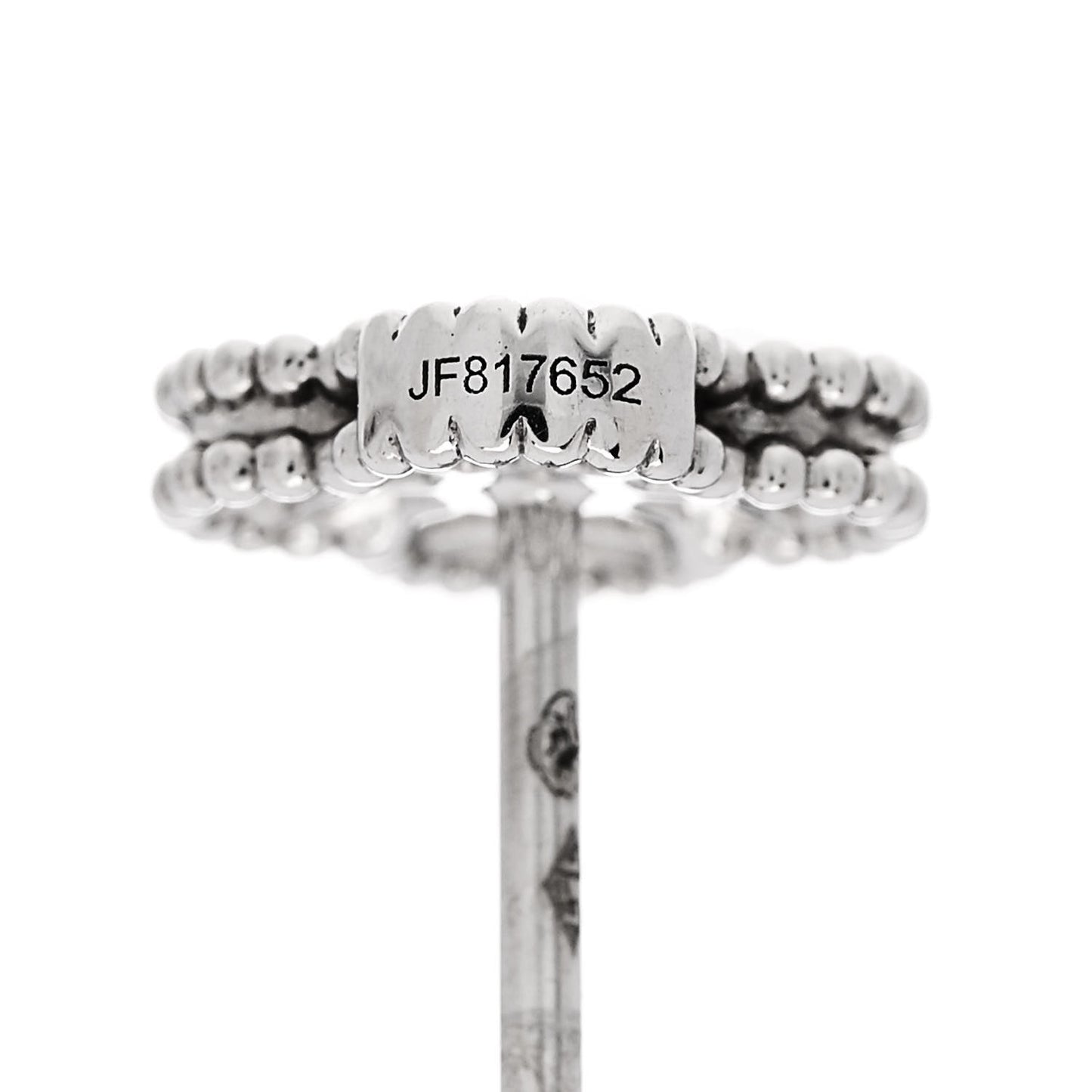 18K White Gold Diamond Sweet Alhambra Earrings