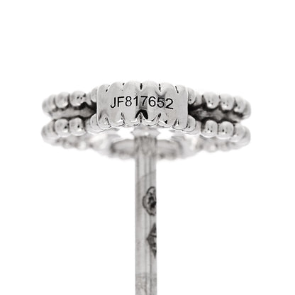Van Cleef & Arpels 18K White Gold Diamond Sweet Alhambra Earrings 5 of 6