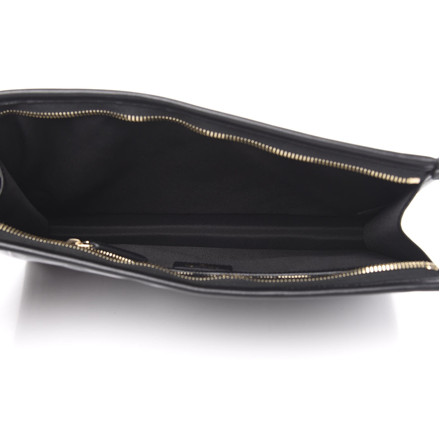 Chanel Tweed PVC Lambskin Large Pouch Black 5 of 10