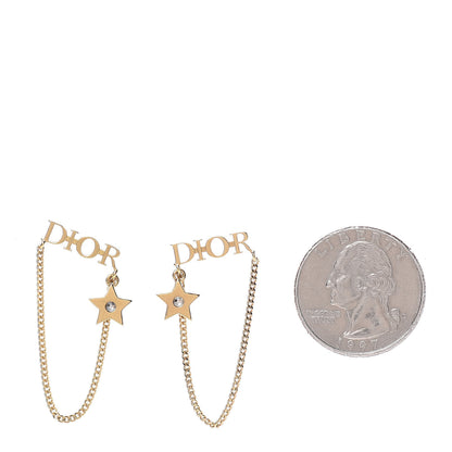 Christian Dior Metal Chain Star Dio(r)evolution Earrings Gold 3 of 4