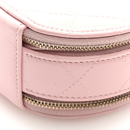Chanel Lambskin Quilted Round Handle With Care Vanity With Chain Pink 11 of 11