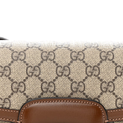 Gucci GG Supreme Monogram Horsebit 1955 Shoulder Bag Beige Brown Sugar 7 of 9