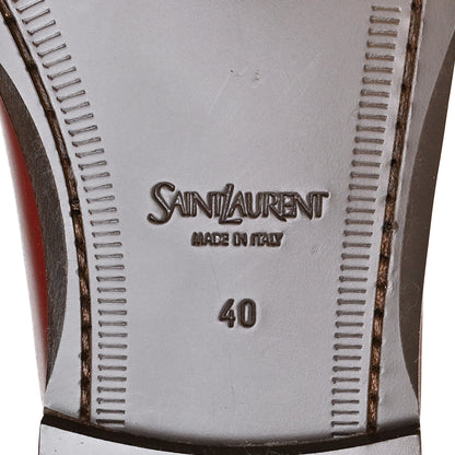 Saint Laurent Vitellino Lux Laurent 05 Mocassins 40 Vendome Red 8 of 11