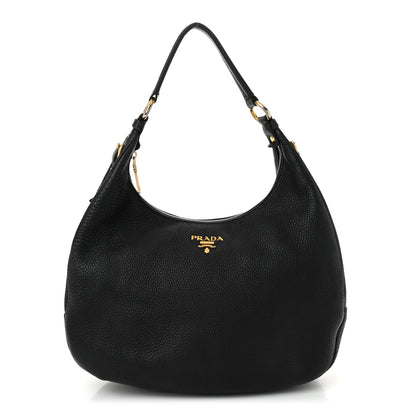 Prada Vitello Daino Hobo Black 1 of 11