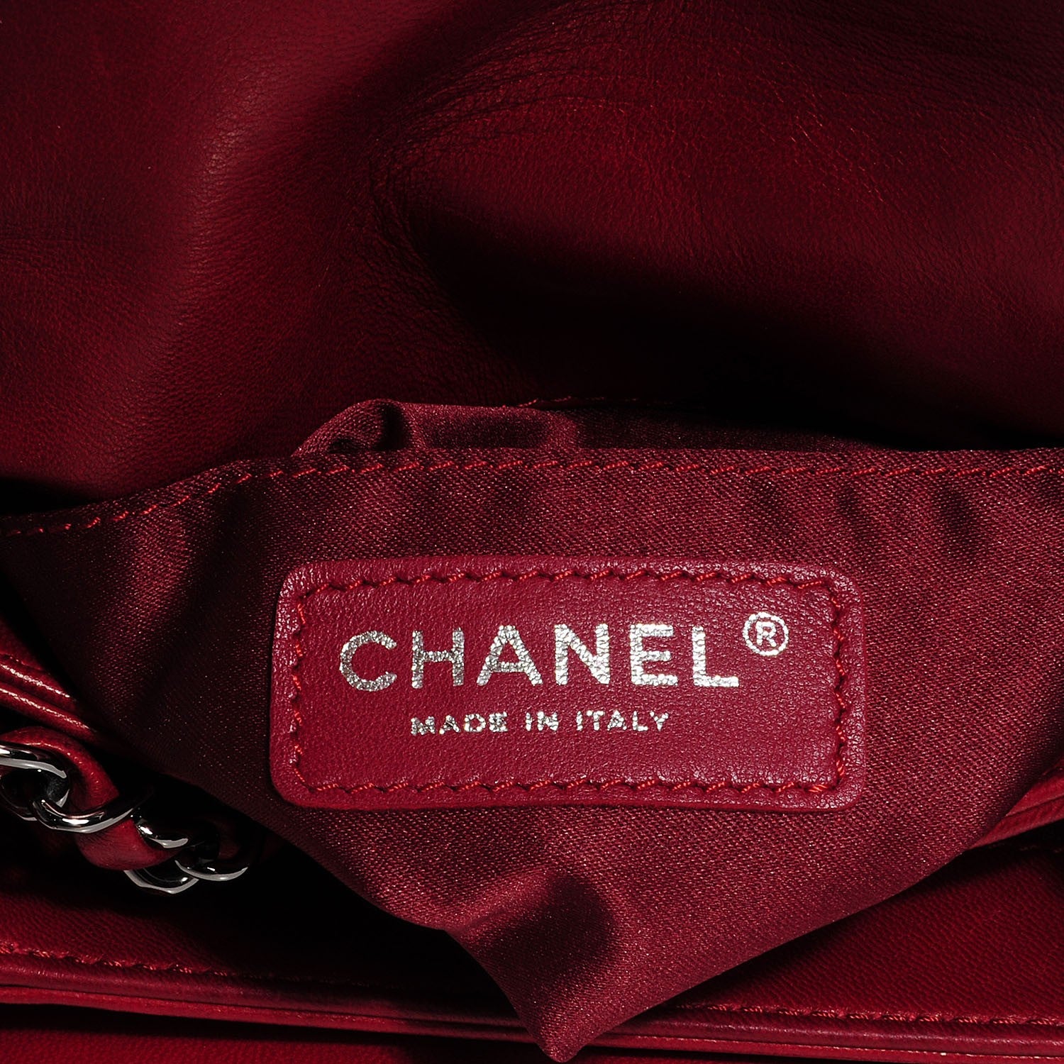 Chanel Lambskin Quilted Mini Chanel 3 Flap Red 5 of 7