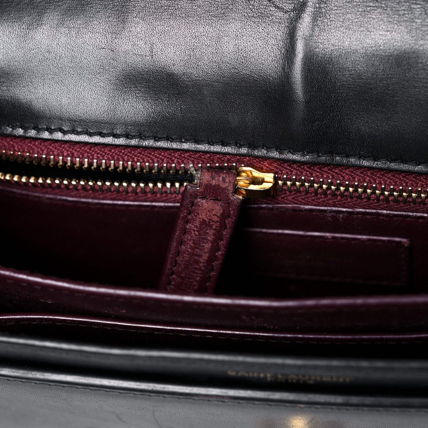 Saint Laurent Smooth Calfskin Monogram Cassandra Clasp Bag Black 16 of 28