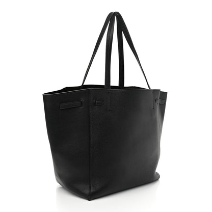 Celine Soft Grained Calfskin Medium Belt Cabas Phantom Black 3 of 11
