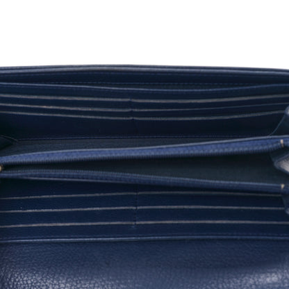 Chanel Lambskin Timeless CC Large Flap Wallet Navy 5 of 10