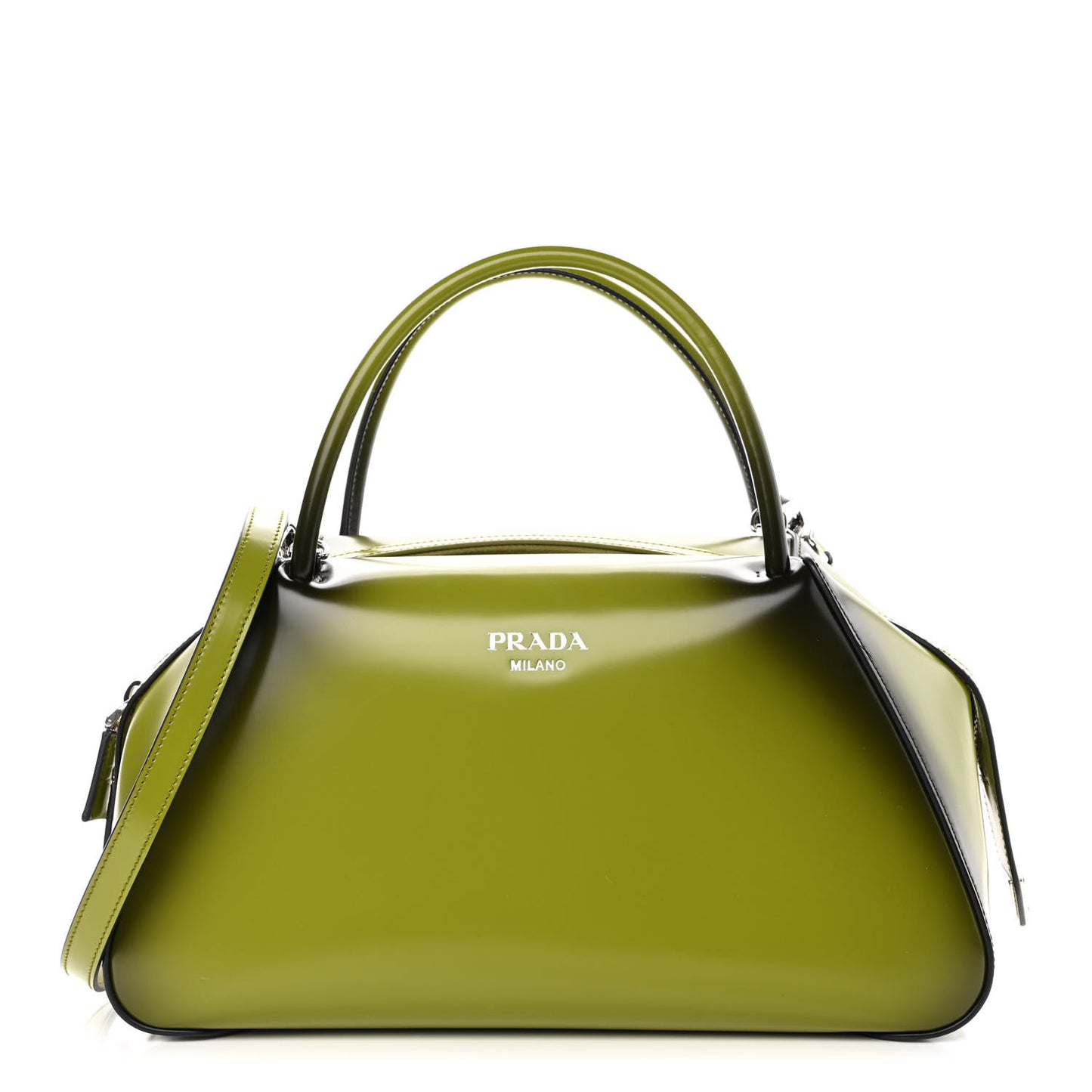 Spazzolato Medium Supernova Handbag Edera Sfumato