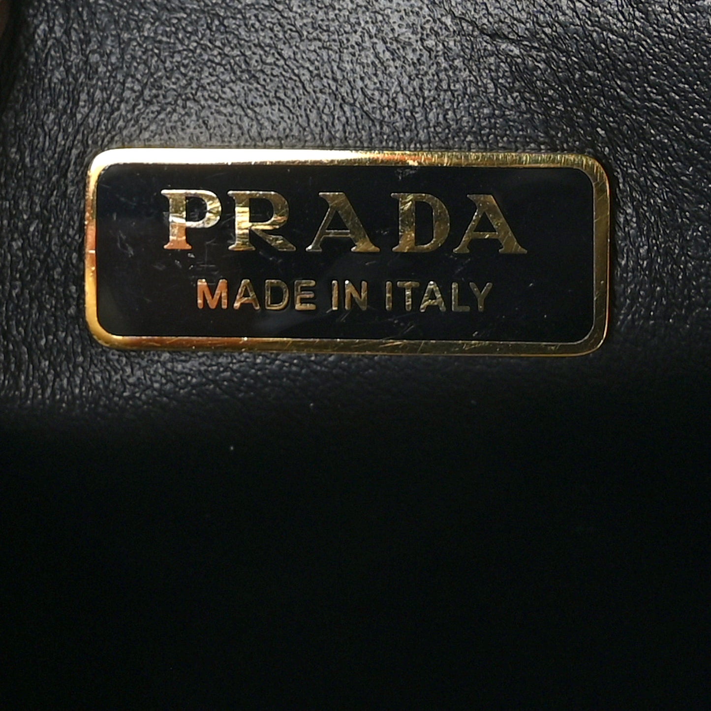 Jacquard Saffiano Triangolo Symbole Embroidered Micro Tote Black Corda