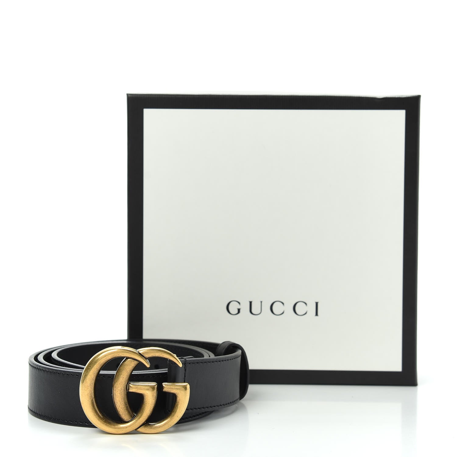 Gucci Calfskin Double G 30mm Belt 85 34 Black 6 of 6