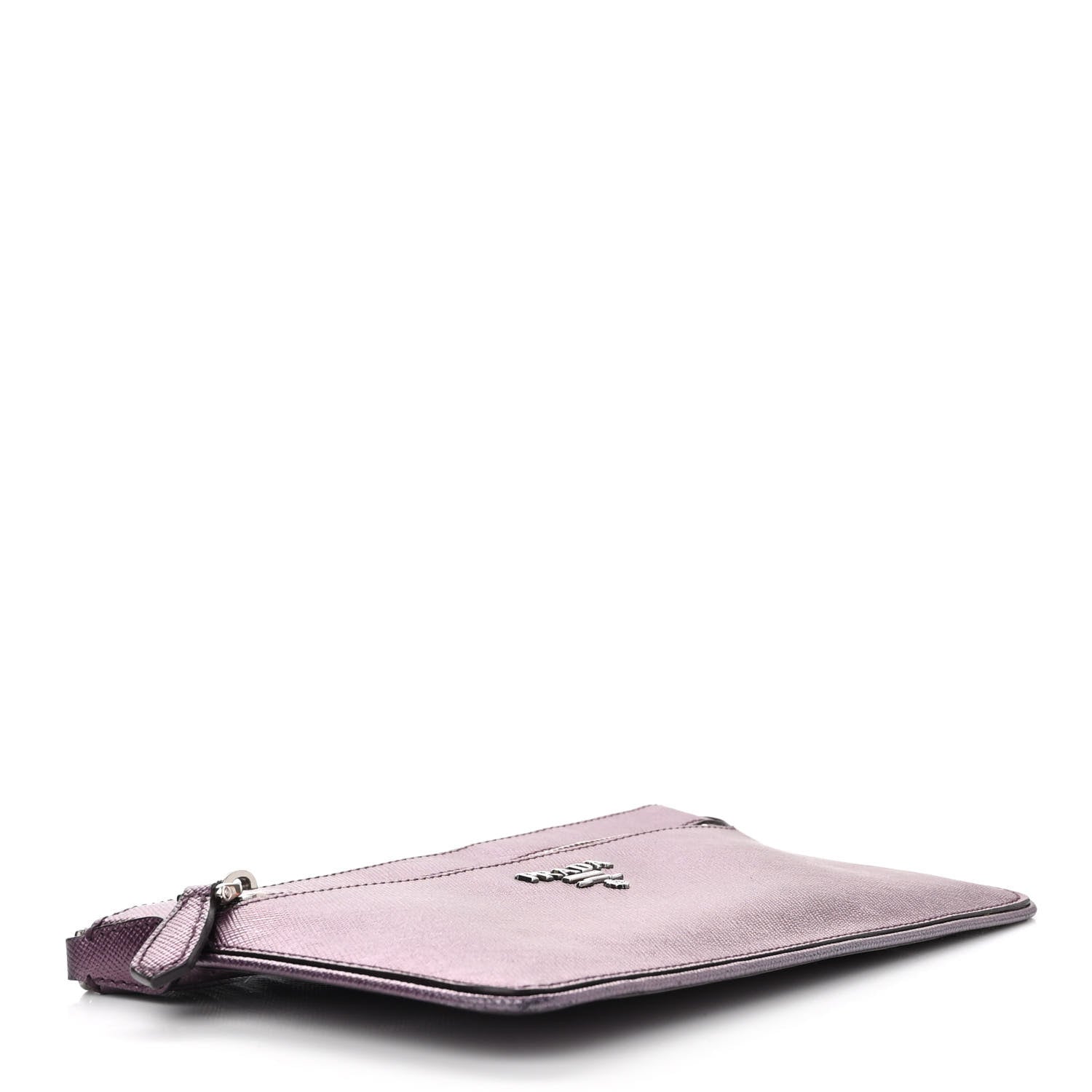 Prada Metallic Saffiano Lux Crossbody Bag Mirtillo 4 of 13