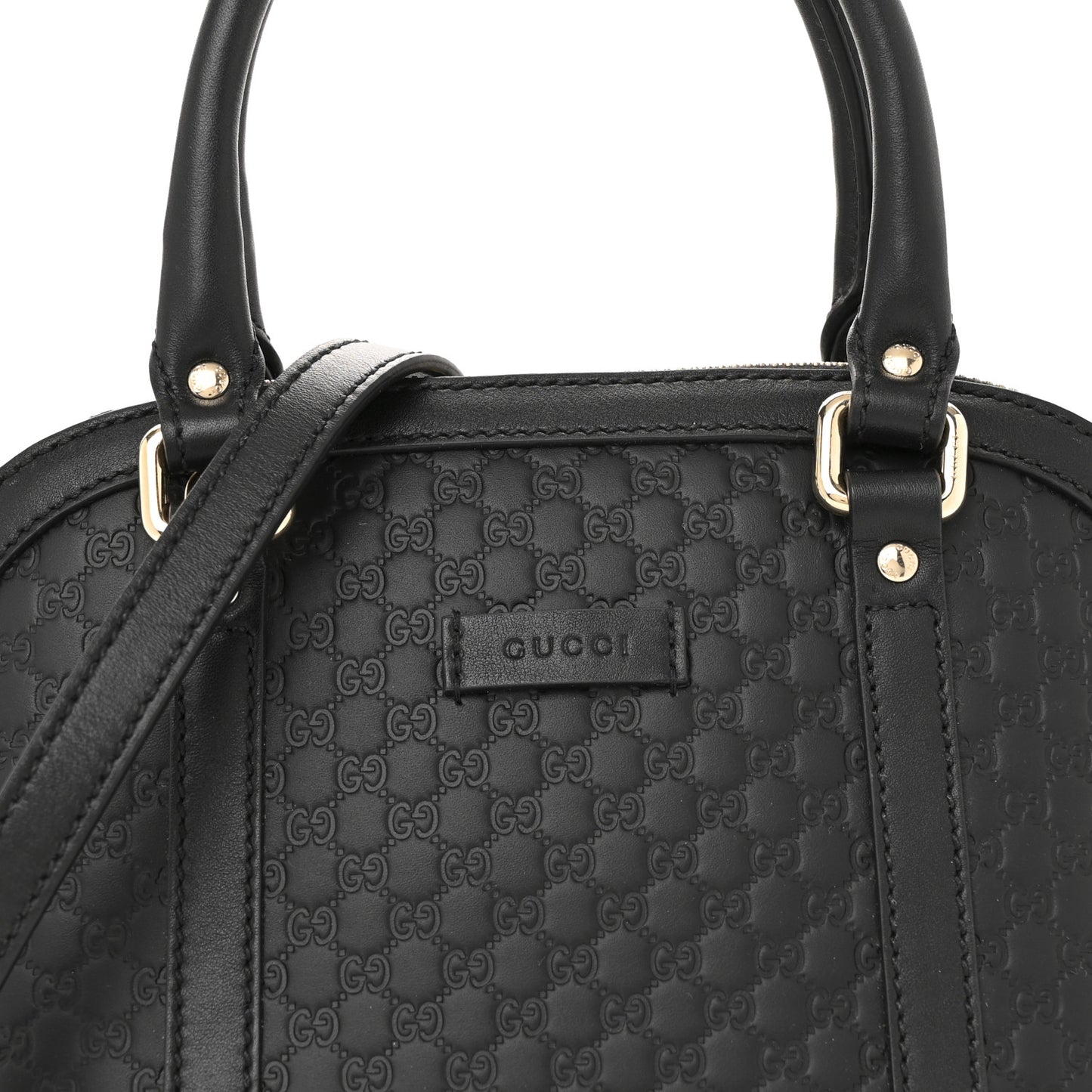 Microguccissima Mini Dome Bag Black