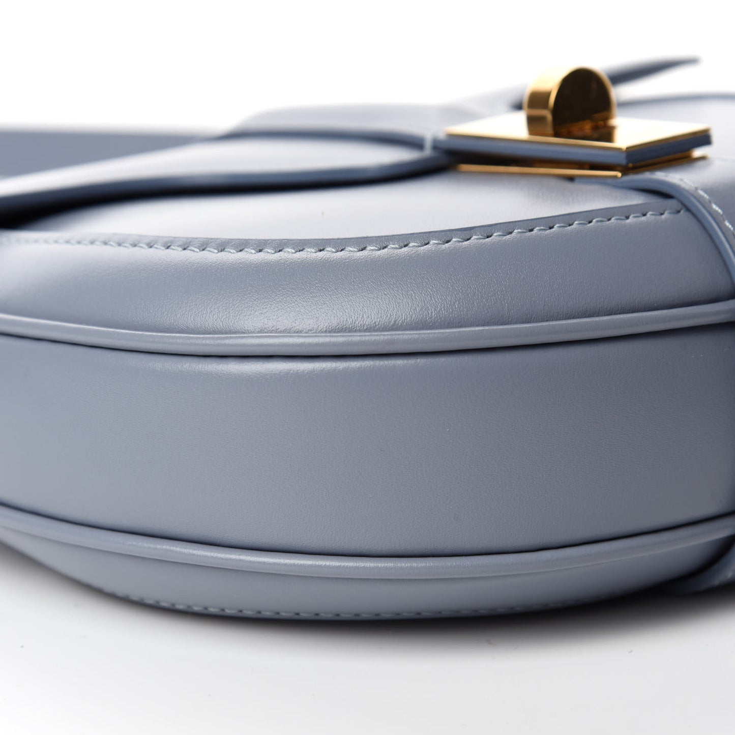 Natural Calfskin Besace Small 16 Arctic Blue