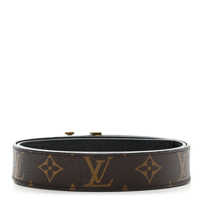 Louis Vuitton Calfskin Monogram 30mm LV Initiales Reversible Belt 80 32 Black 4 of 9