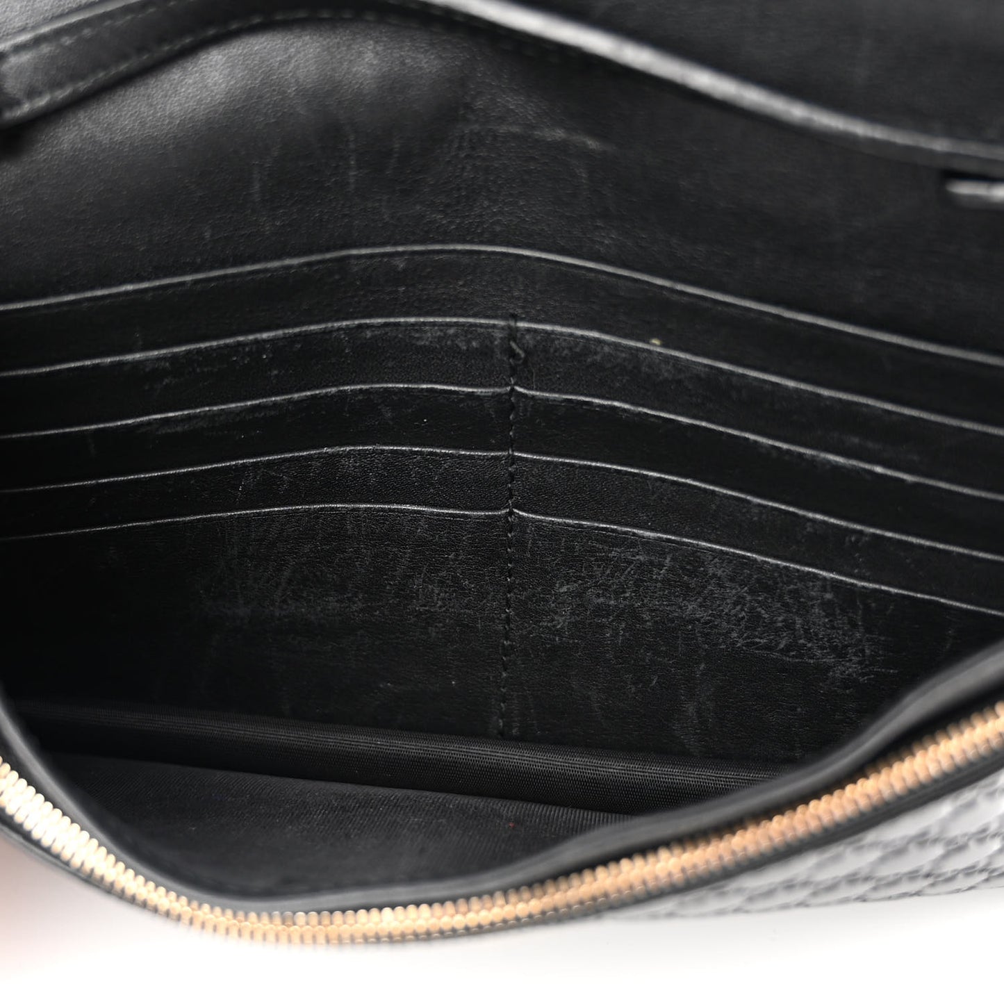 Microguccissima Crossbody Wallet Black