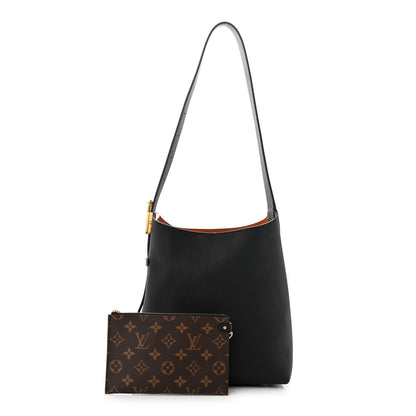 Louis Vuitton Grained Calfskin Low Key Hobo PM Black 3 of 10