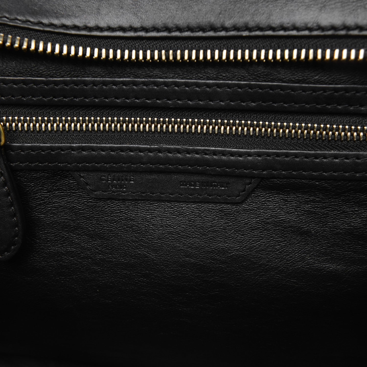 Celine Smooth Calfskin Micro Luggage Black 6 of 9