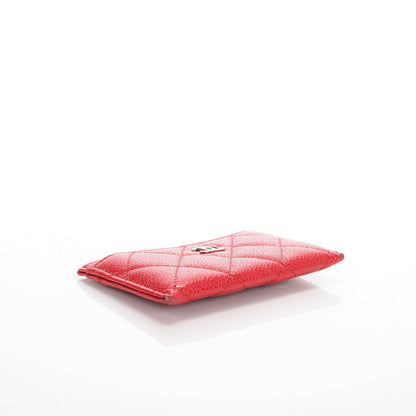 Chanel Caviar Quilted Card Holder Red 5 of 10
