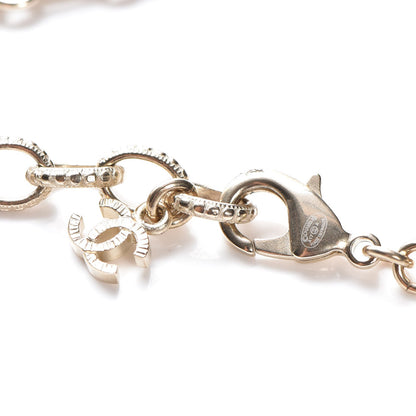 Chanel Pearl Chain Large Necklace Gold 4 of 5